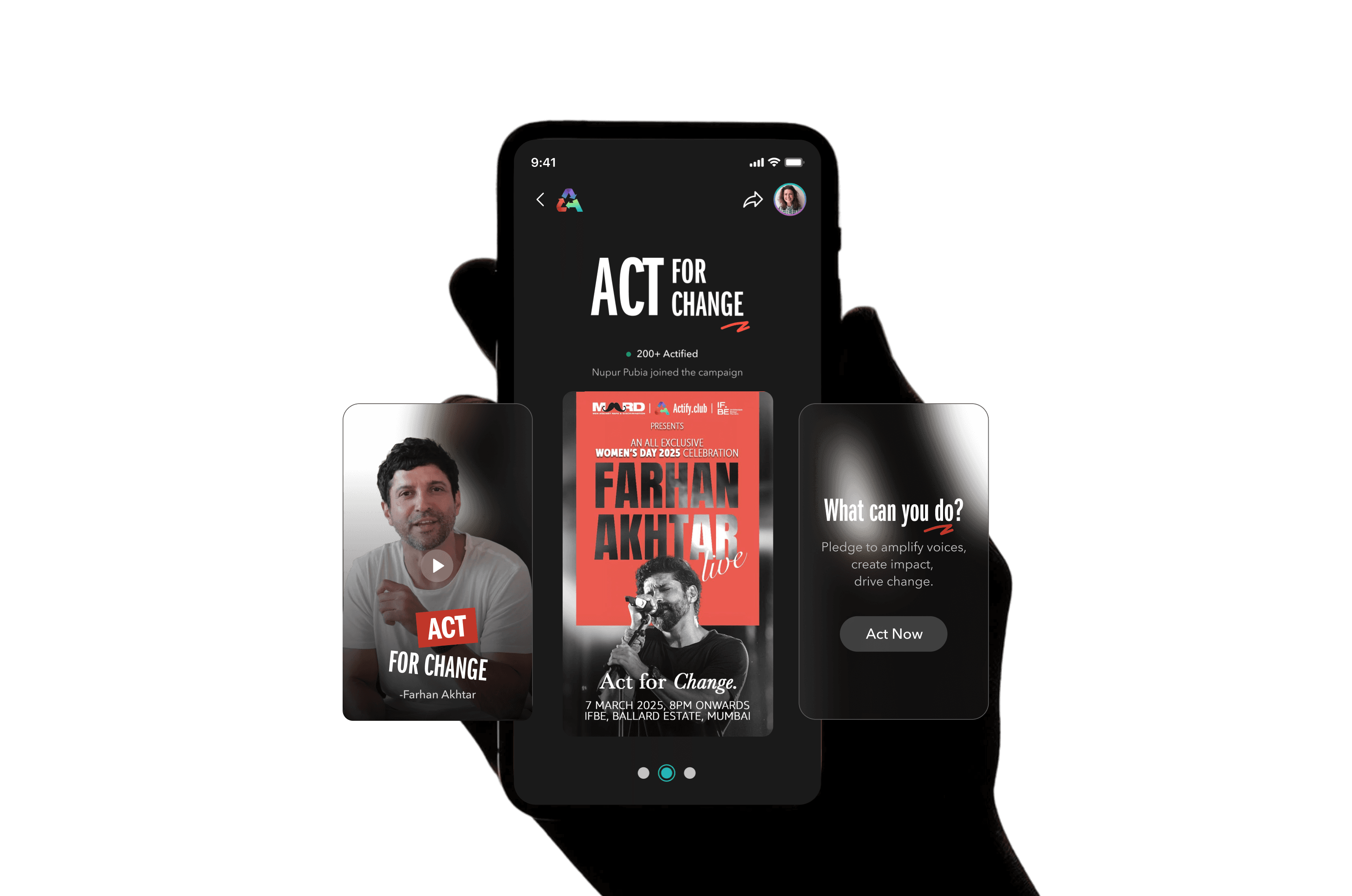 Actify platform interface