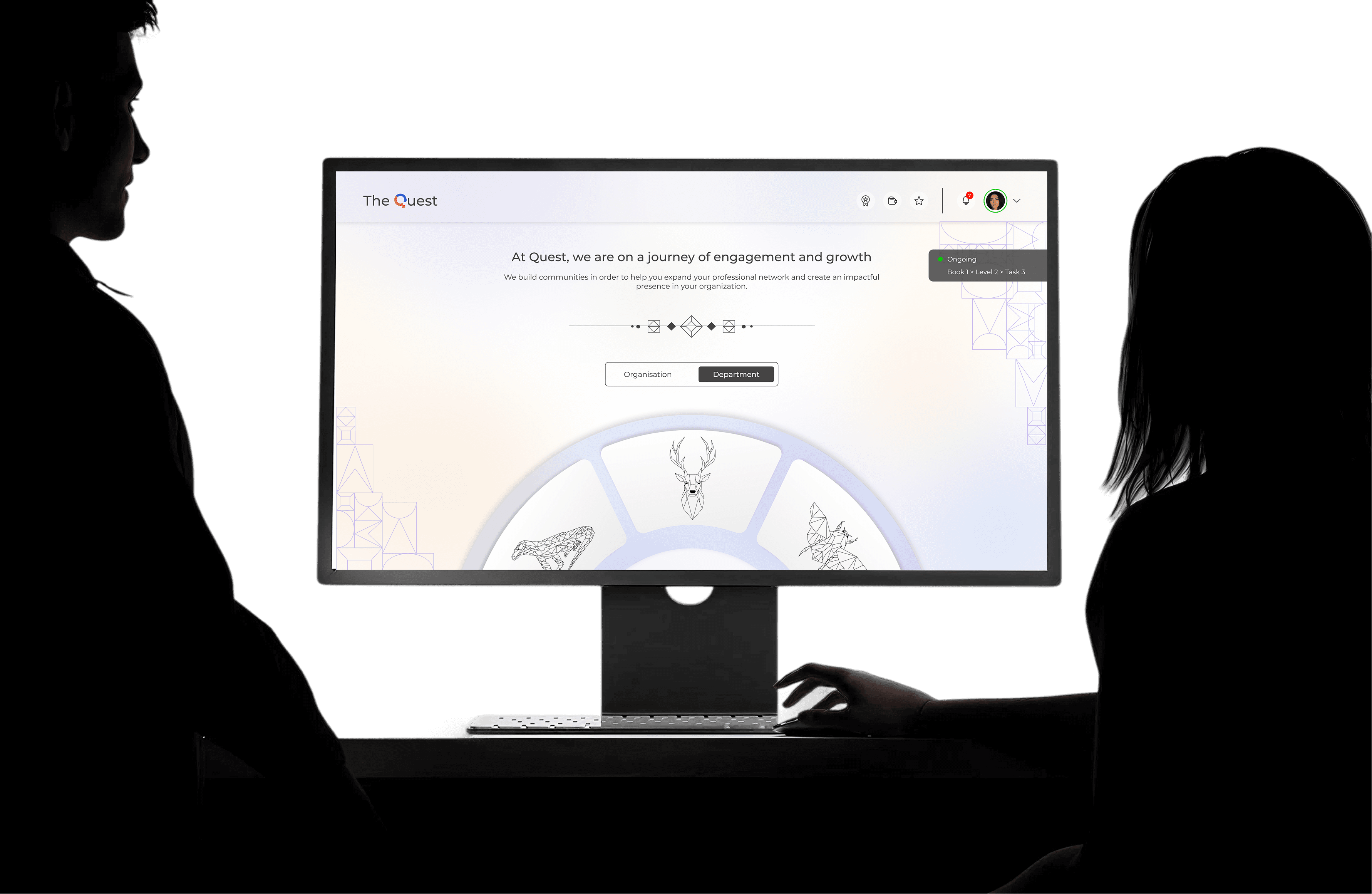 The Quest platform interface